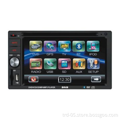 2-DIN Deck-less Car MP5 GPS Player with 7-inch Digital Display, BT and iPod Functions